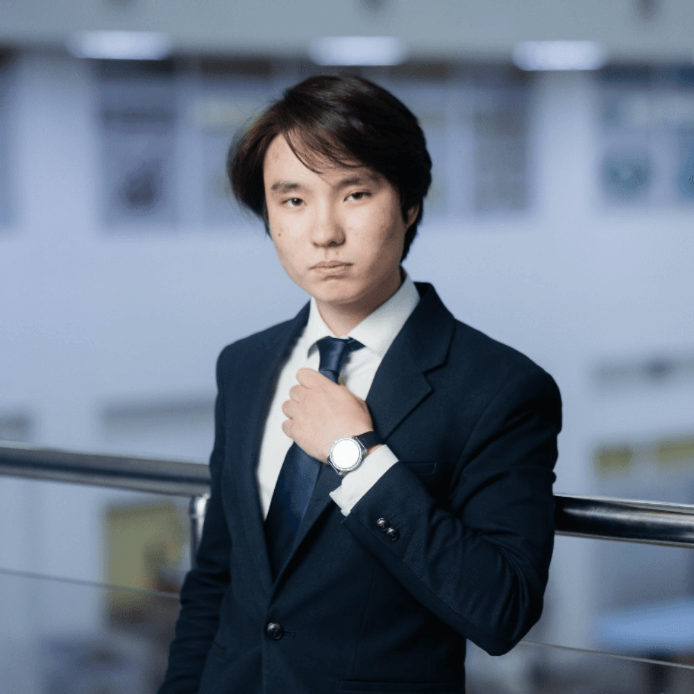 A portrait of Dimash